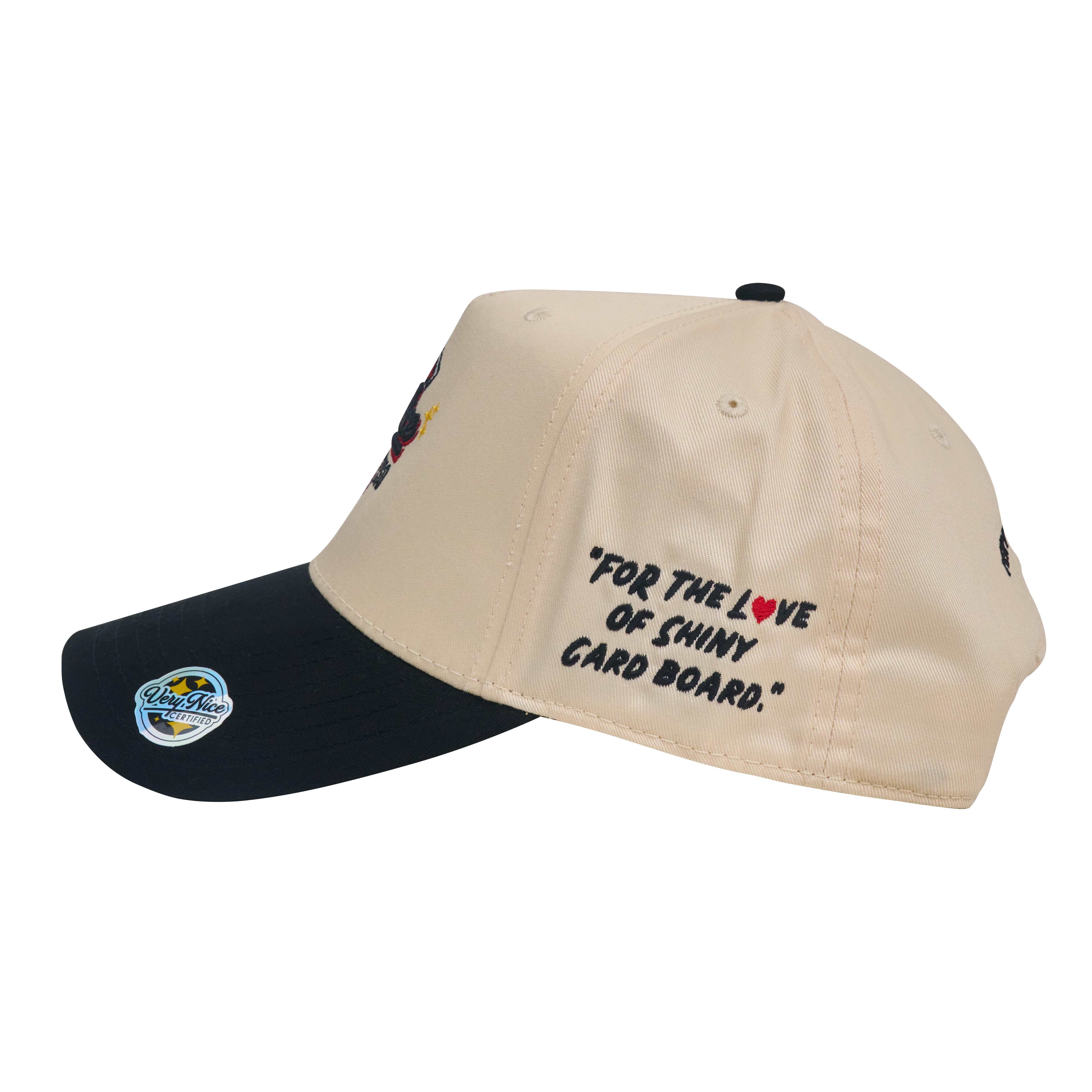 "VERYNICE YGO HAT" CREAM & BLACK