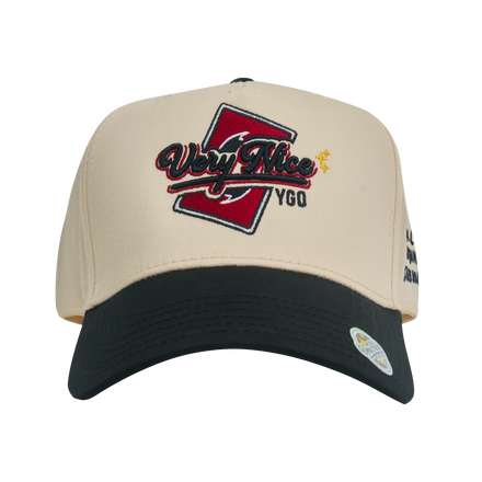 "VERYNICE YGO HAT" CREAM & BLACK