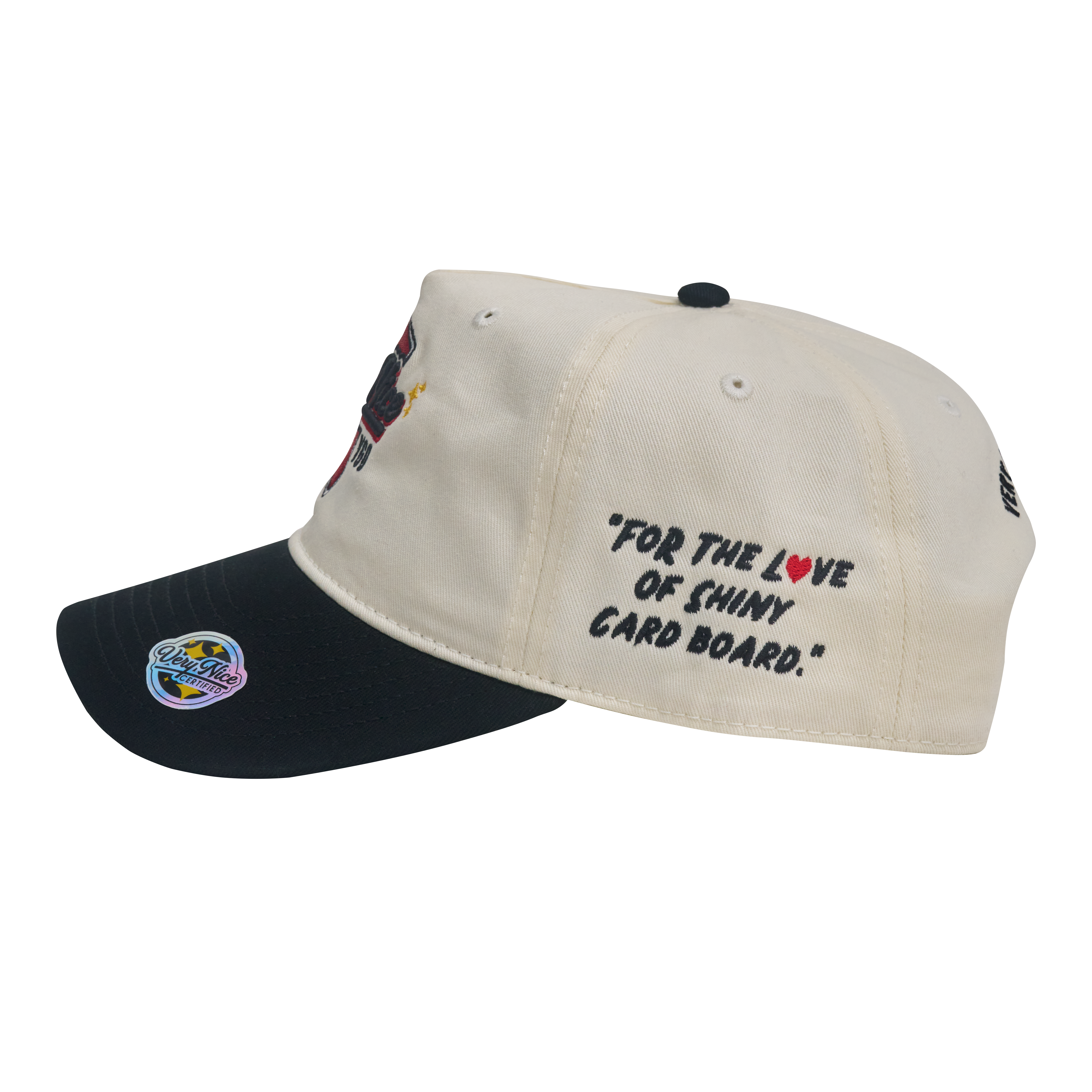 "VERYNICE YGO HAT" CREAM & BLACK (VINTAGE STYLE)