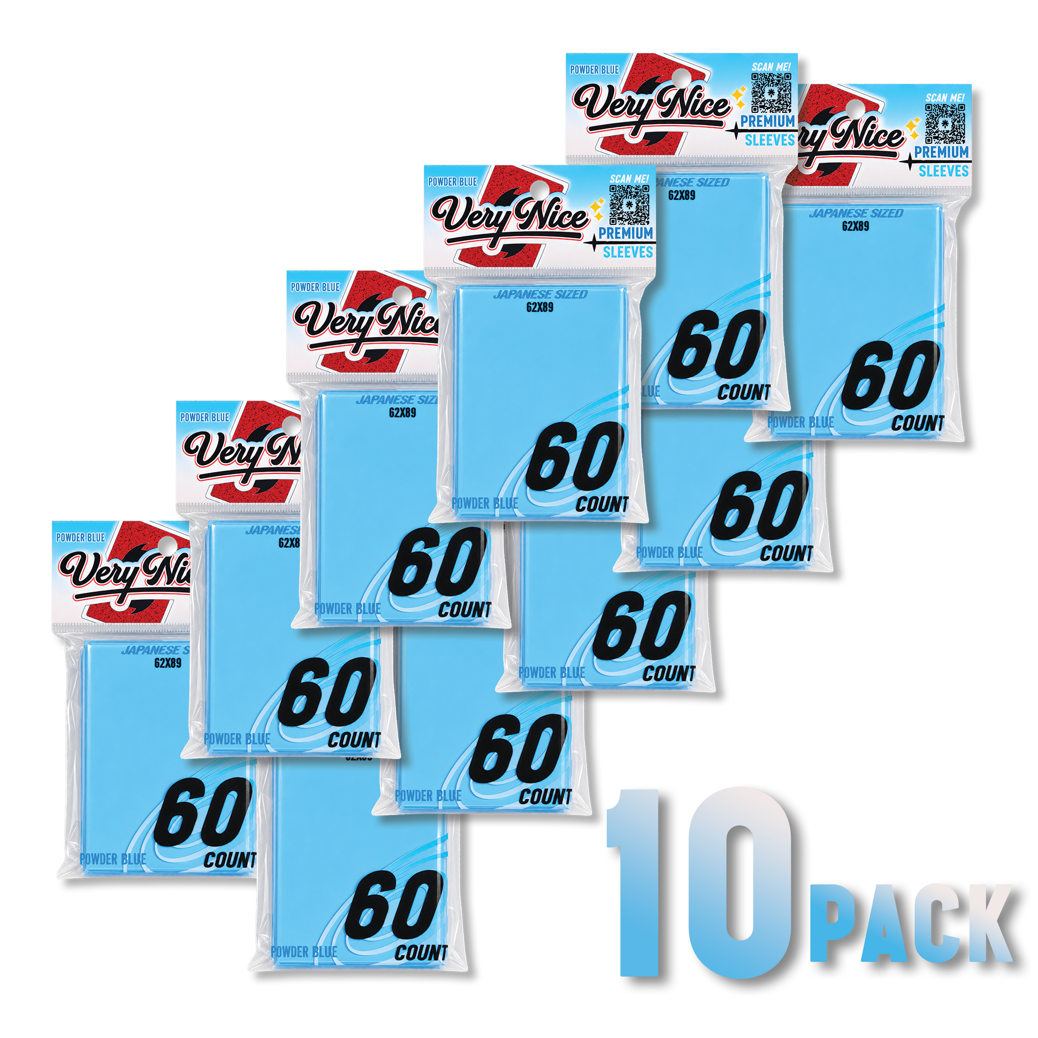 "VERY NICE PREMIUM SLEEVES" PINK 10 PACK (600 COUNT)