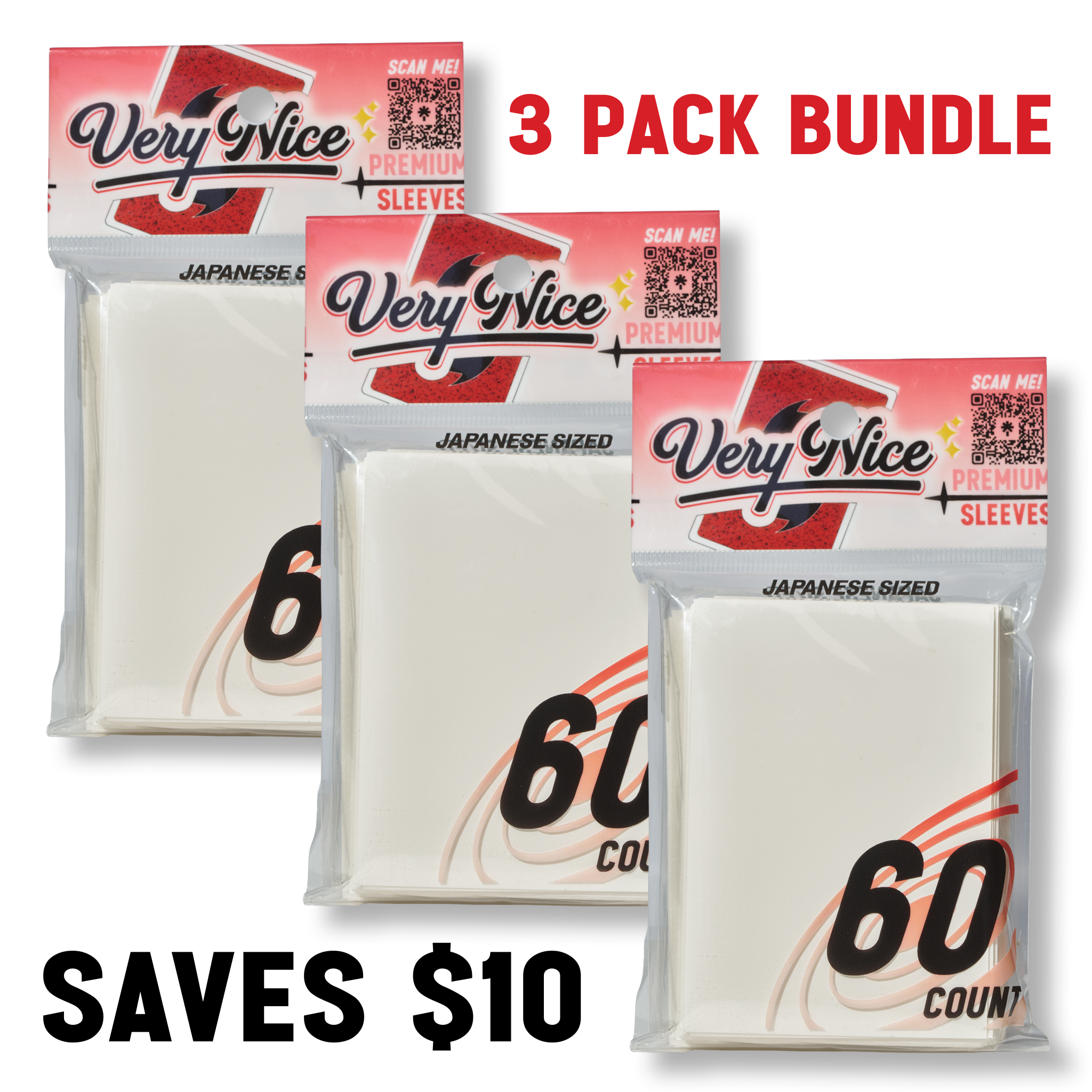 "A VERY NICE BUNDLE" 3 PACKS OF WHITE