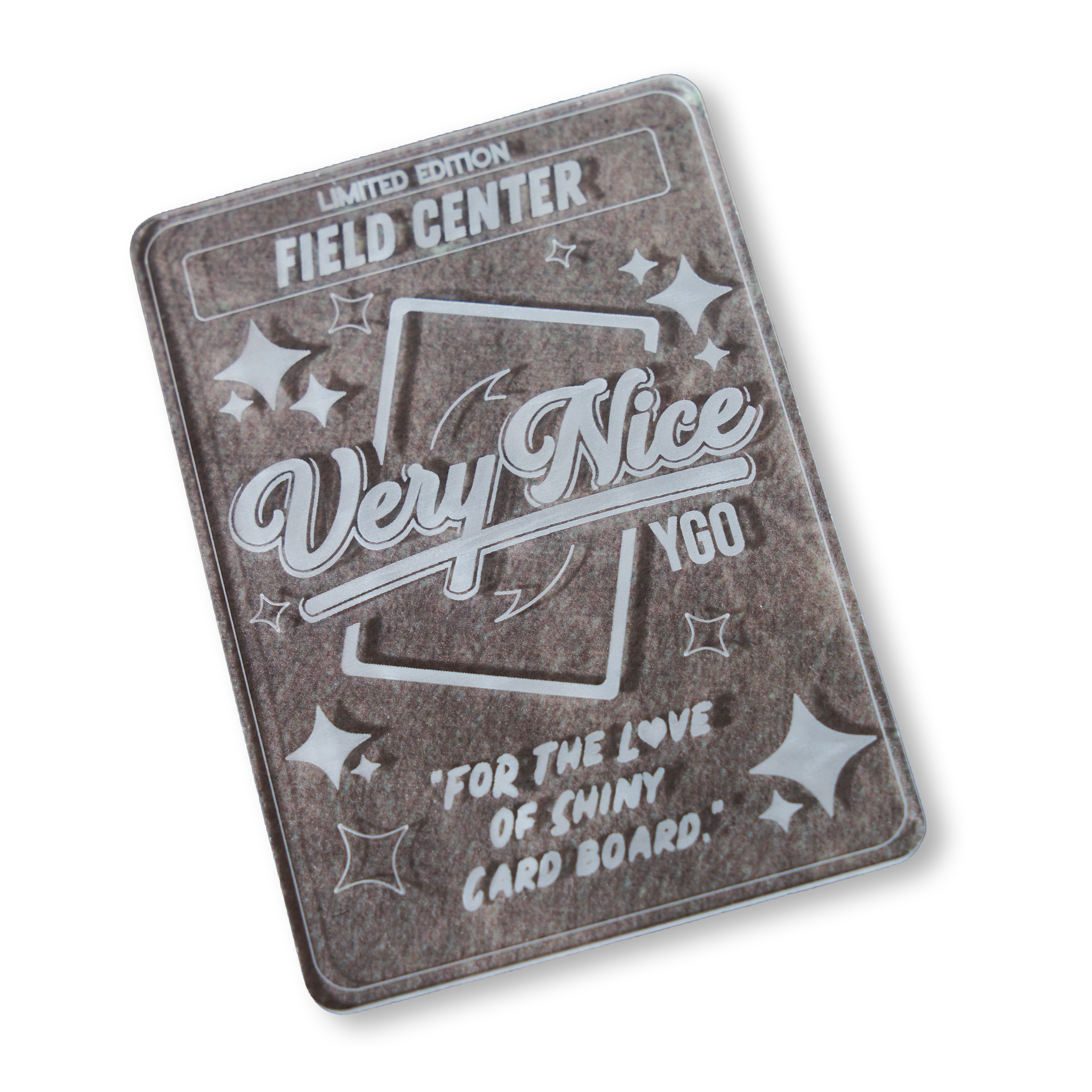 "CLEAR" ACRYLIC LASER ENGRAVED FIELD CENTER