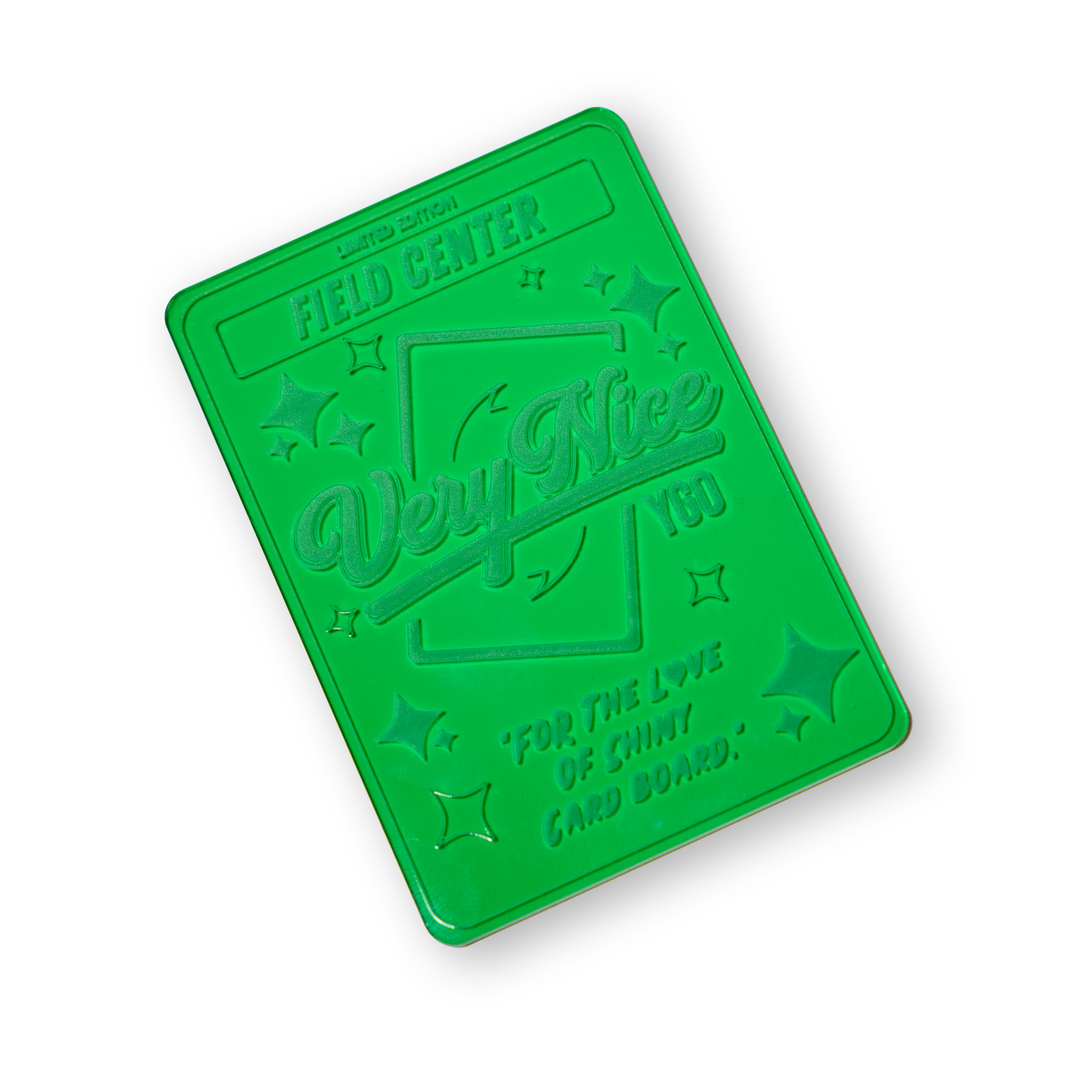 "GREEN" ACRYLIC LASER ENGRAVED FIELD CENTER