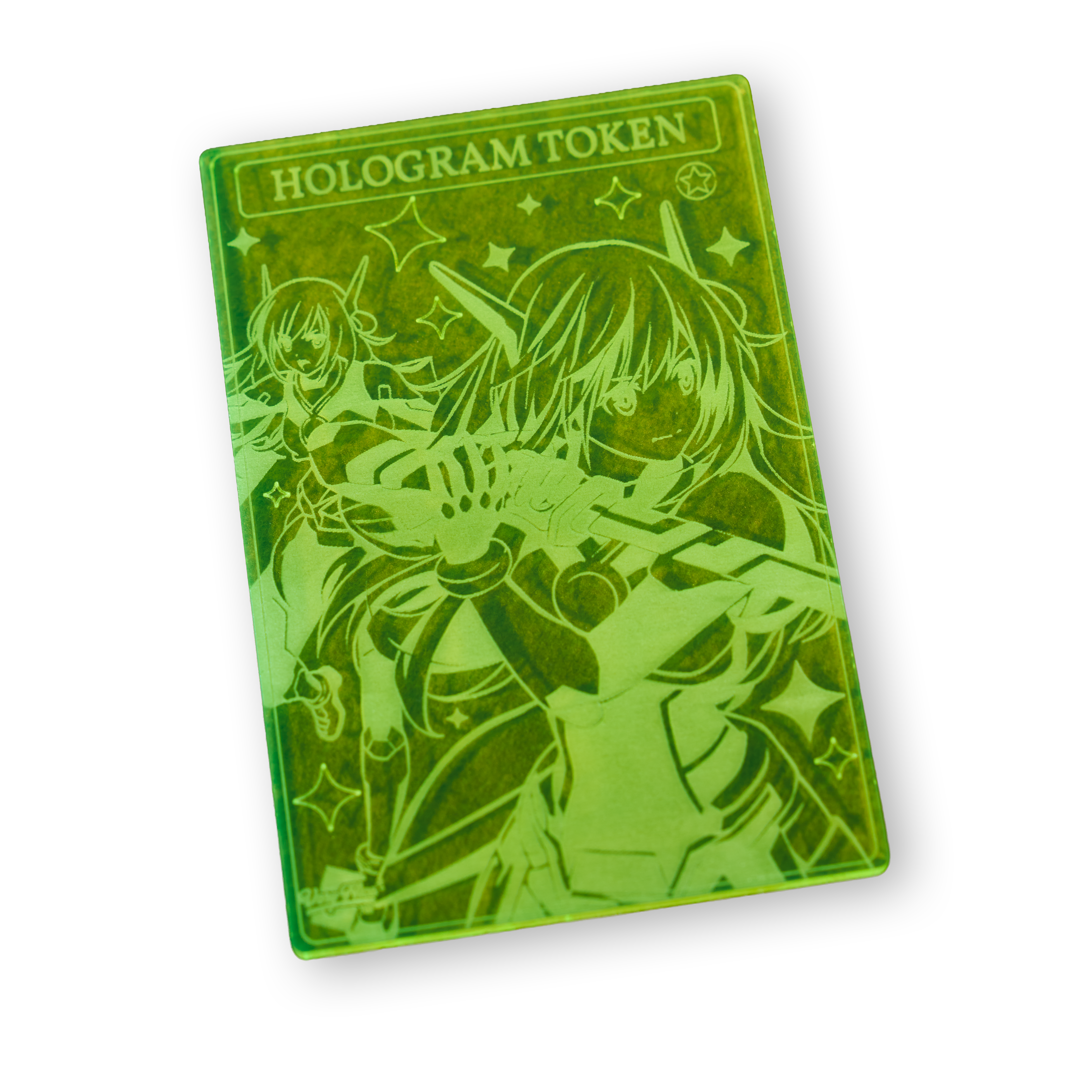"HOLLOW TOKEN" ACRYLIC LASER ENGRAVED FIELD CENTER