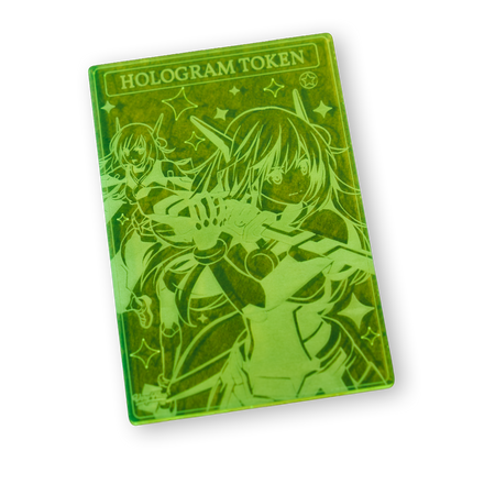 "HOLLOW TOKEN" ACRYLIC LASER ENGRAVED FIELD CENTER
