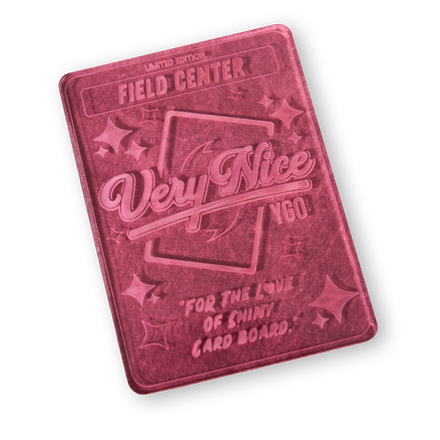 "PINK" ACRYLIC LASER ENGRAVED FIELD CENTER