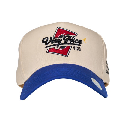 "VERYNICE YGO HAT" BLUE & CREAM