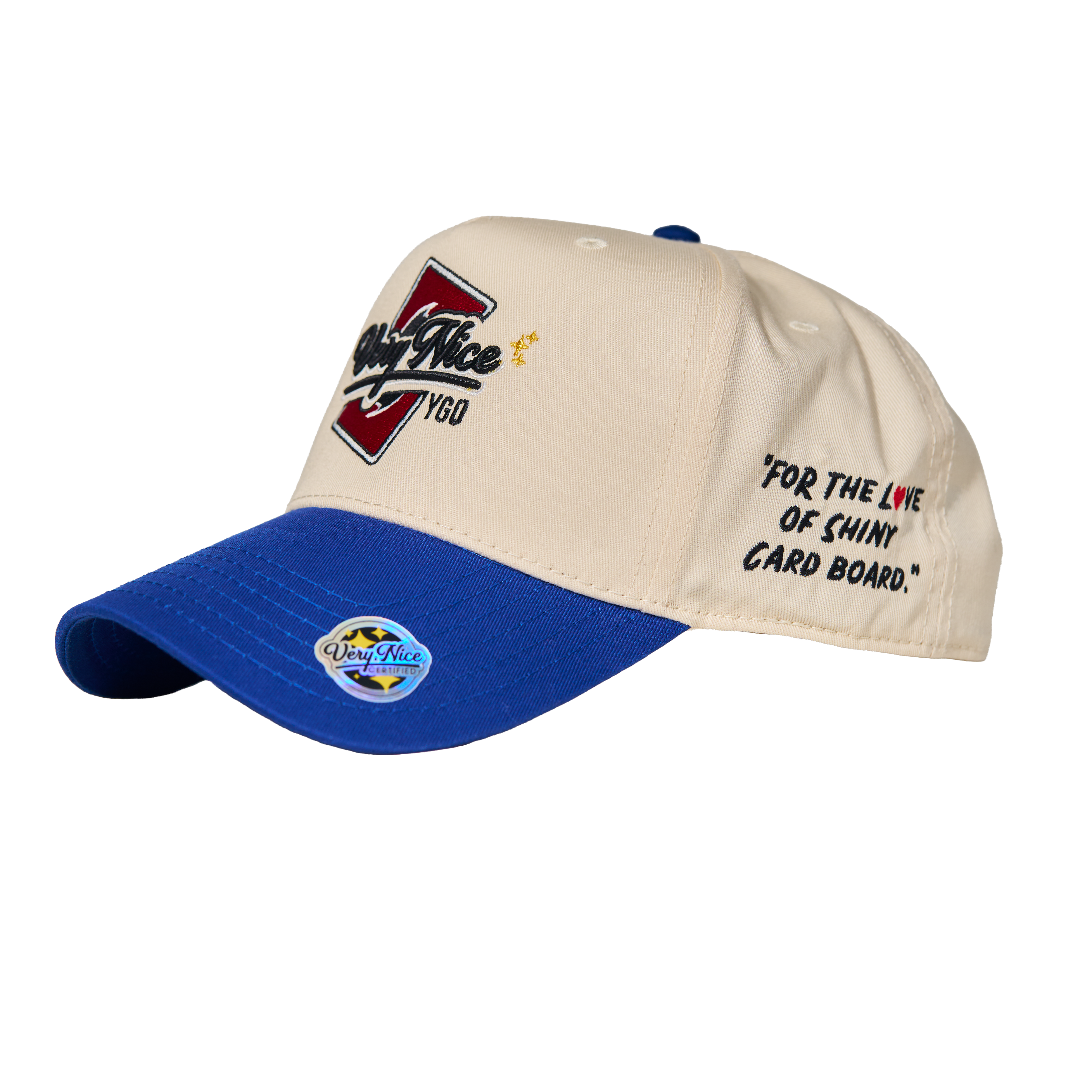 "VERYNICE YGO HAT" BLUE & CREAM