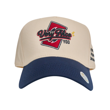 "VERYNICE YGO HAT" CREAM & NAVY