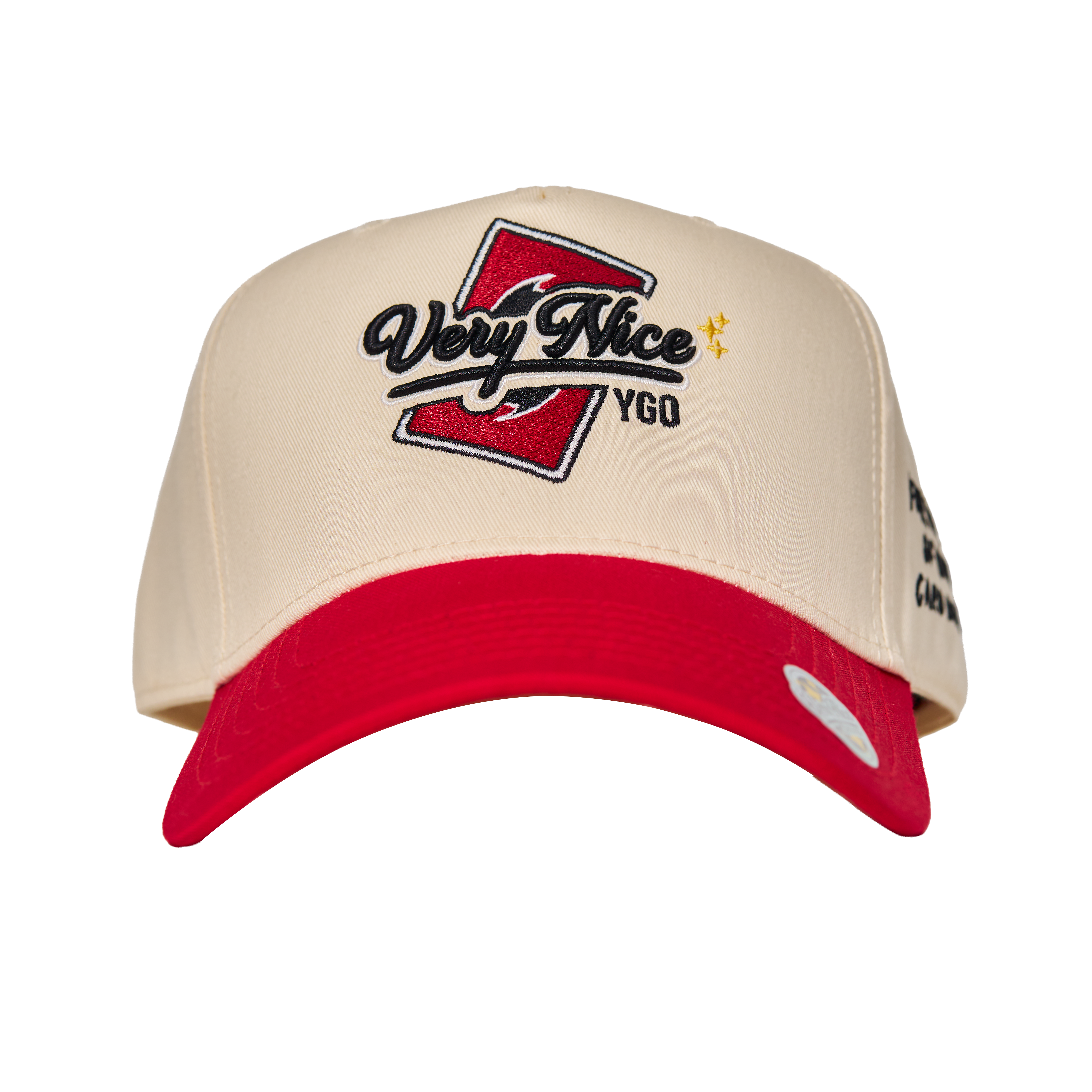 "VERYNICE YGO HAT" RED & CREAM