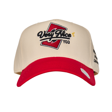 "VERYNICE YGO HAT" RED & CREAM