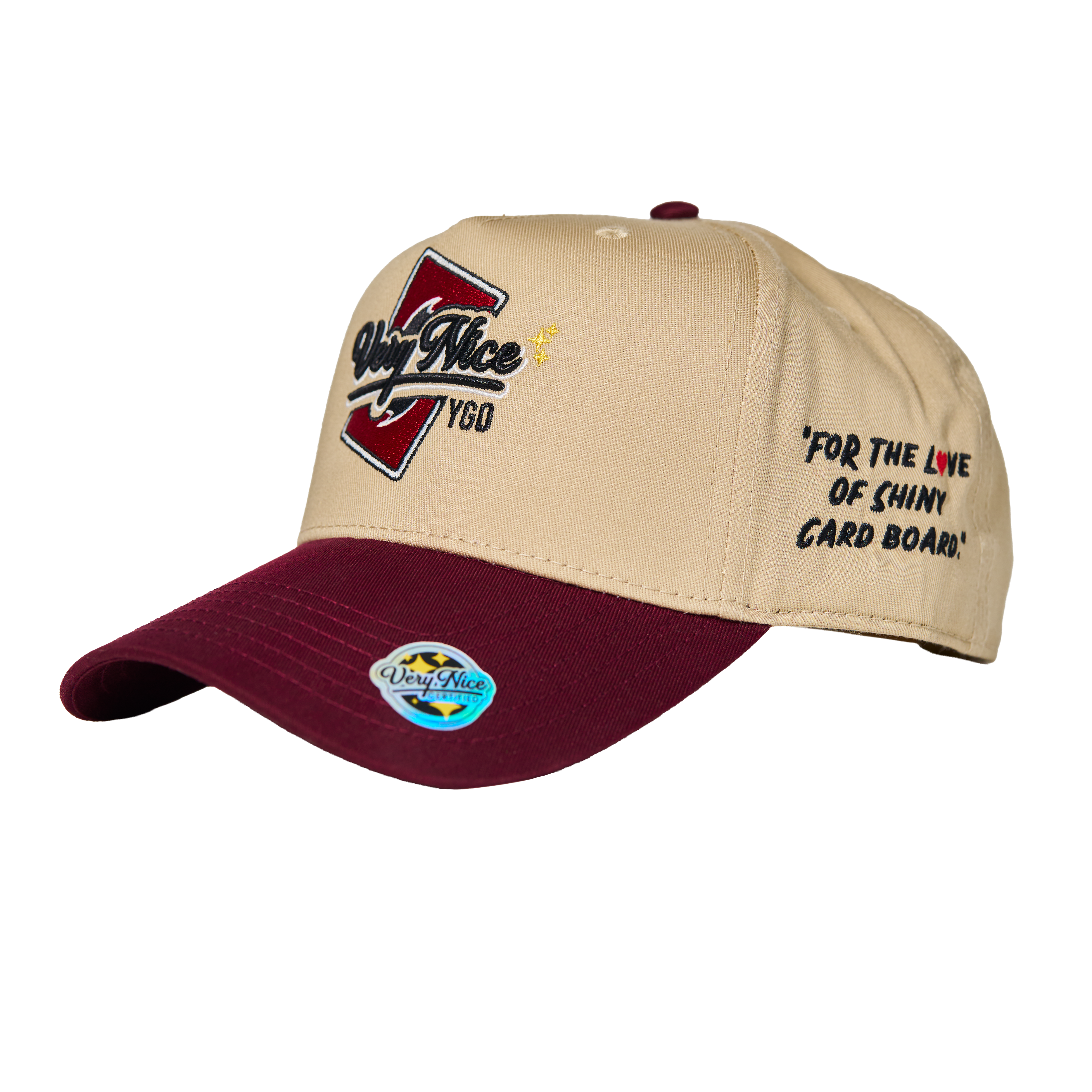 "VERYNICE YGO HAT" BURGUNDY & CREAM