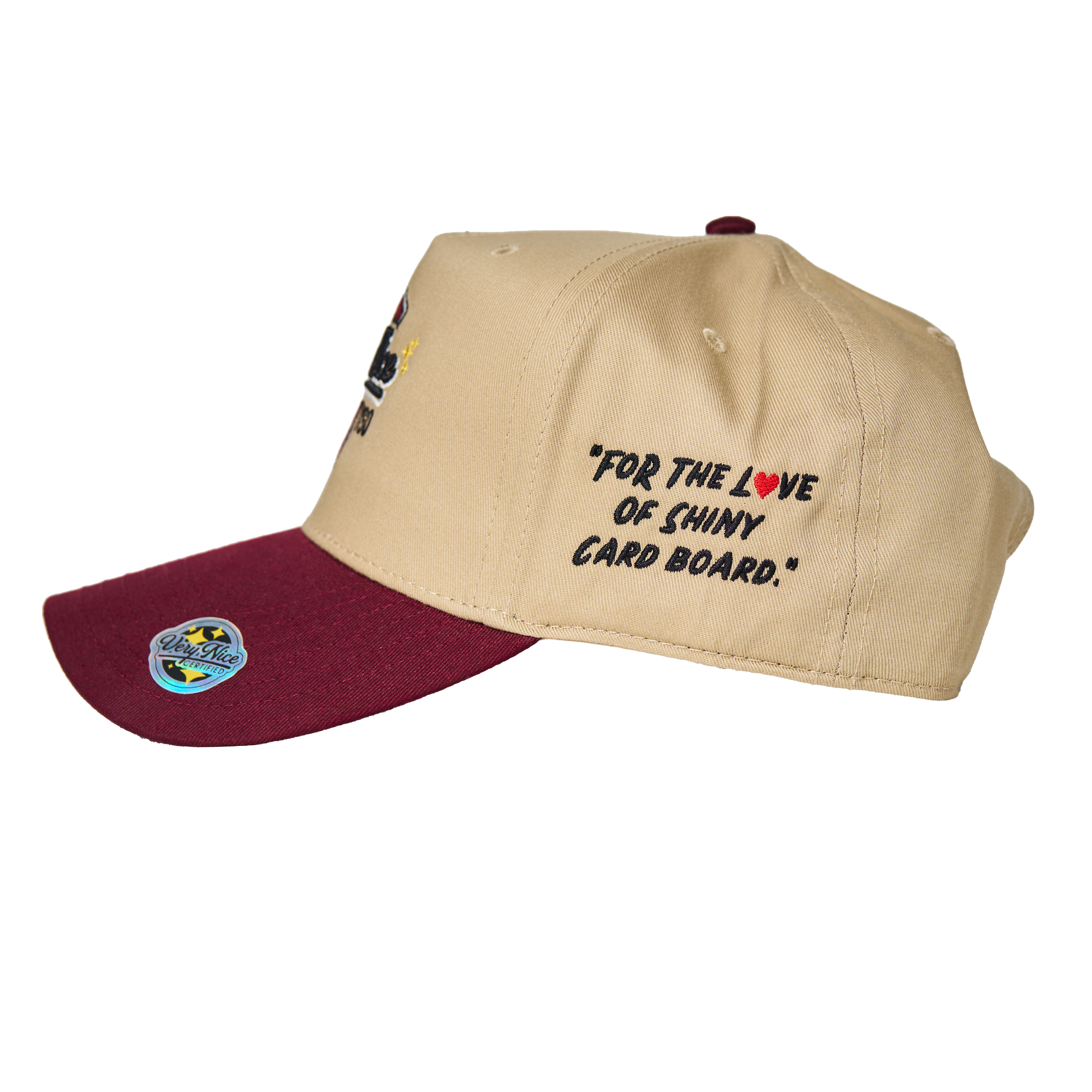"VERYNICE YGO HAT" BURGUNDY & CREAM