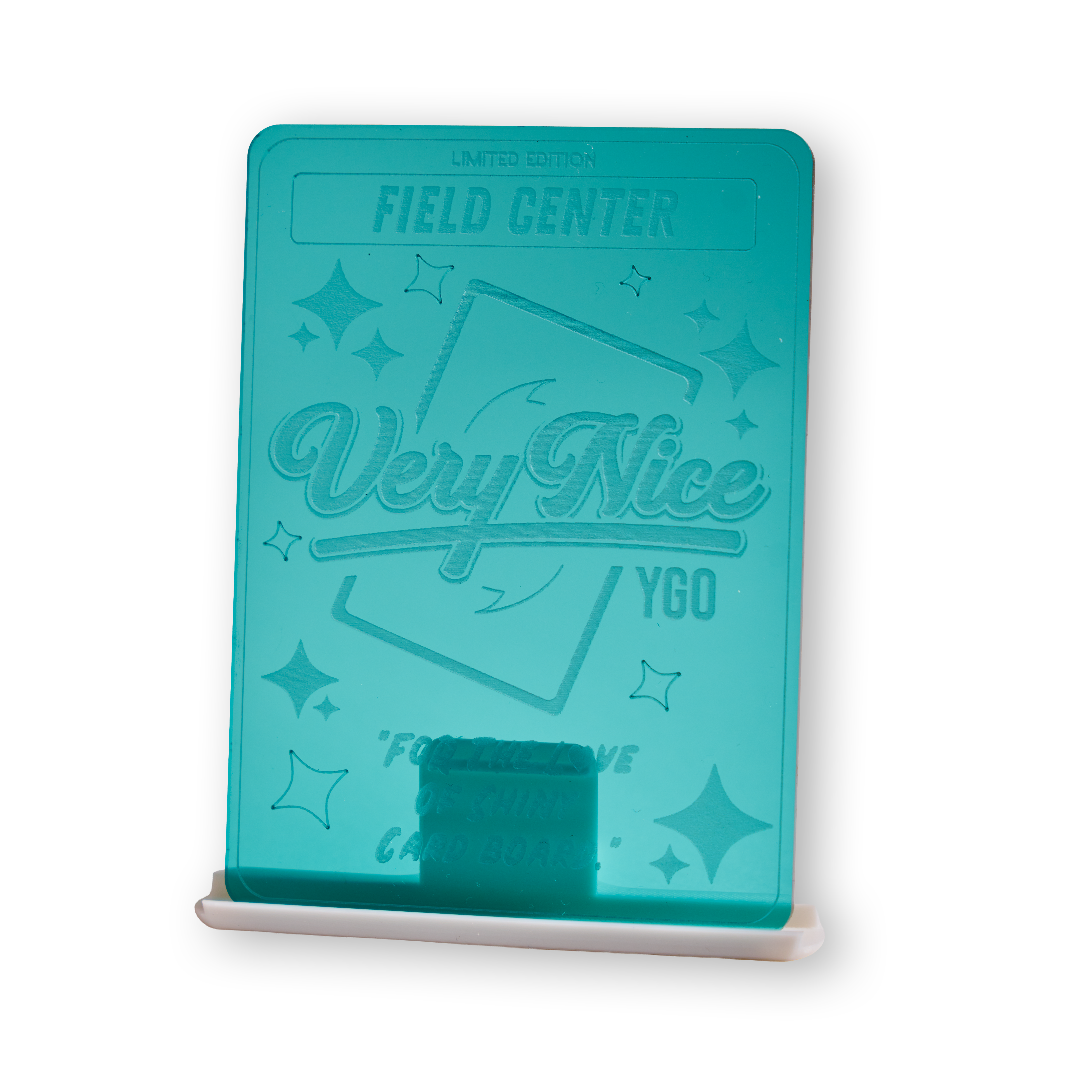 "BABY BLUE" ACRYLIC LASER ENGRAVED FIELD CENTER