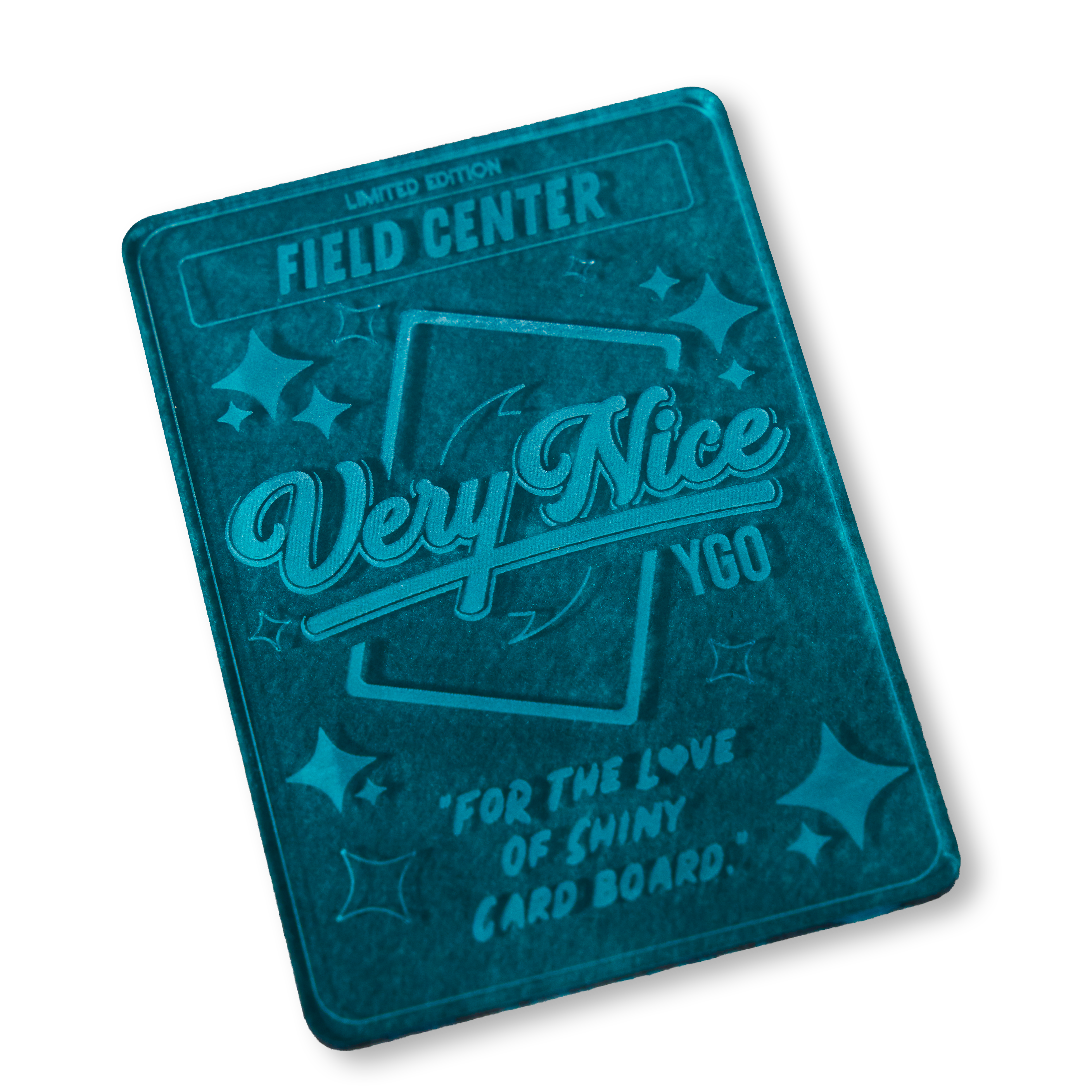"BABY BLUE" ACRYLIC LASER ENGRAVED FIELD CENTER