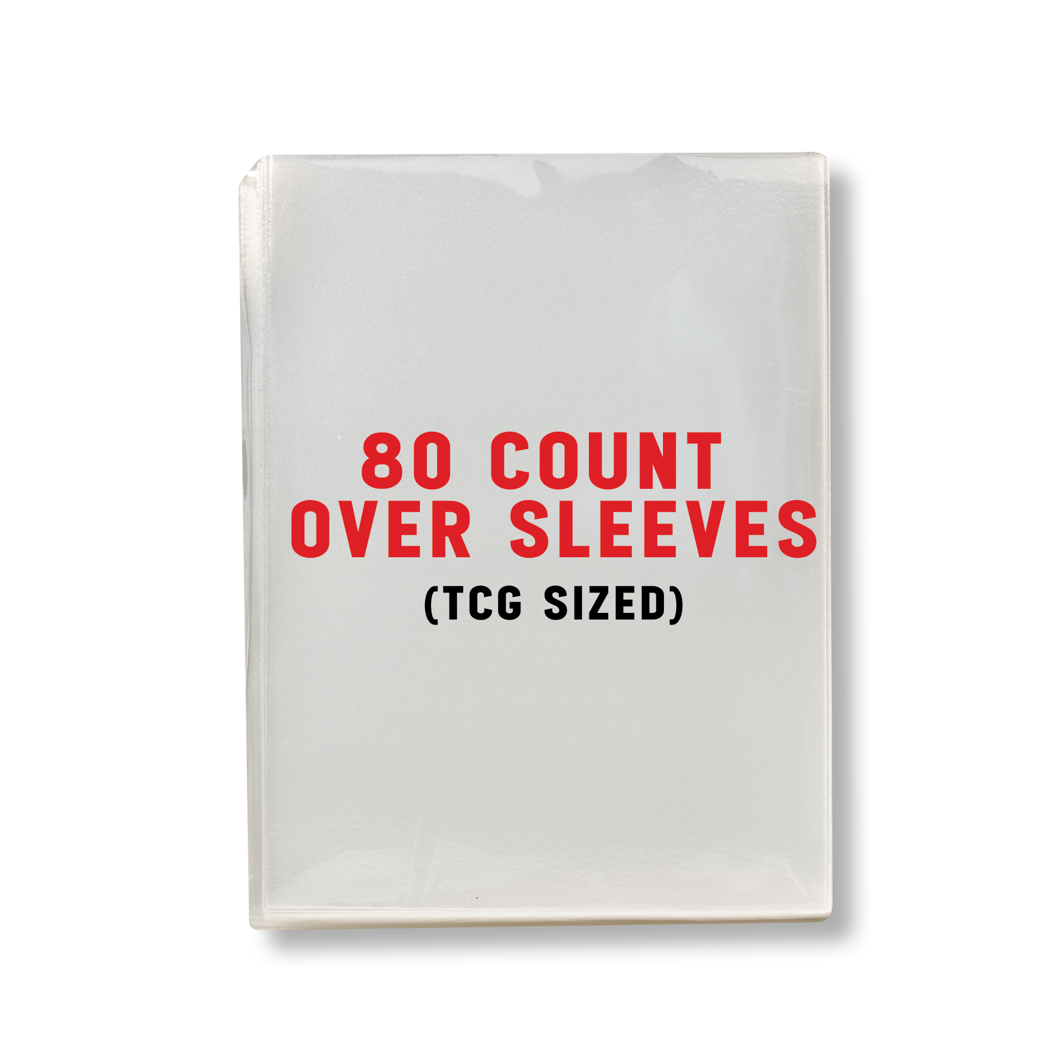 "CLEAR VERYNICE TCG OVER SLEEVES"  80 COUNT
