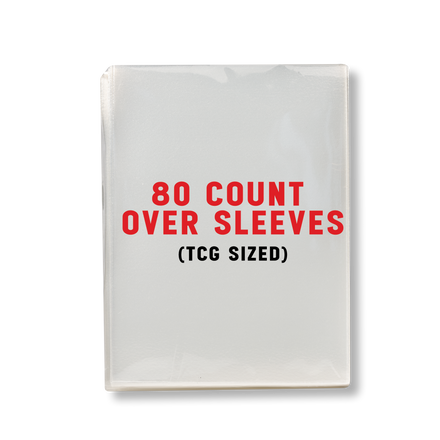 "CLEAR VERYNICE TCG OVER SLEEVES"  80 COUNT