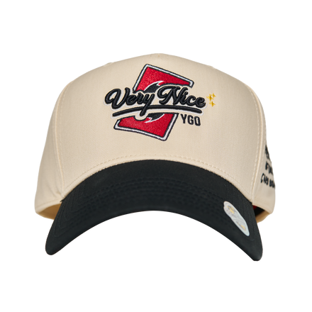 "VERYNICE YGO HAT" CREAM & BLACK