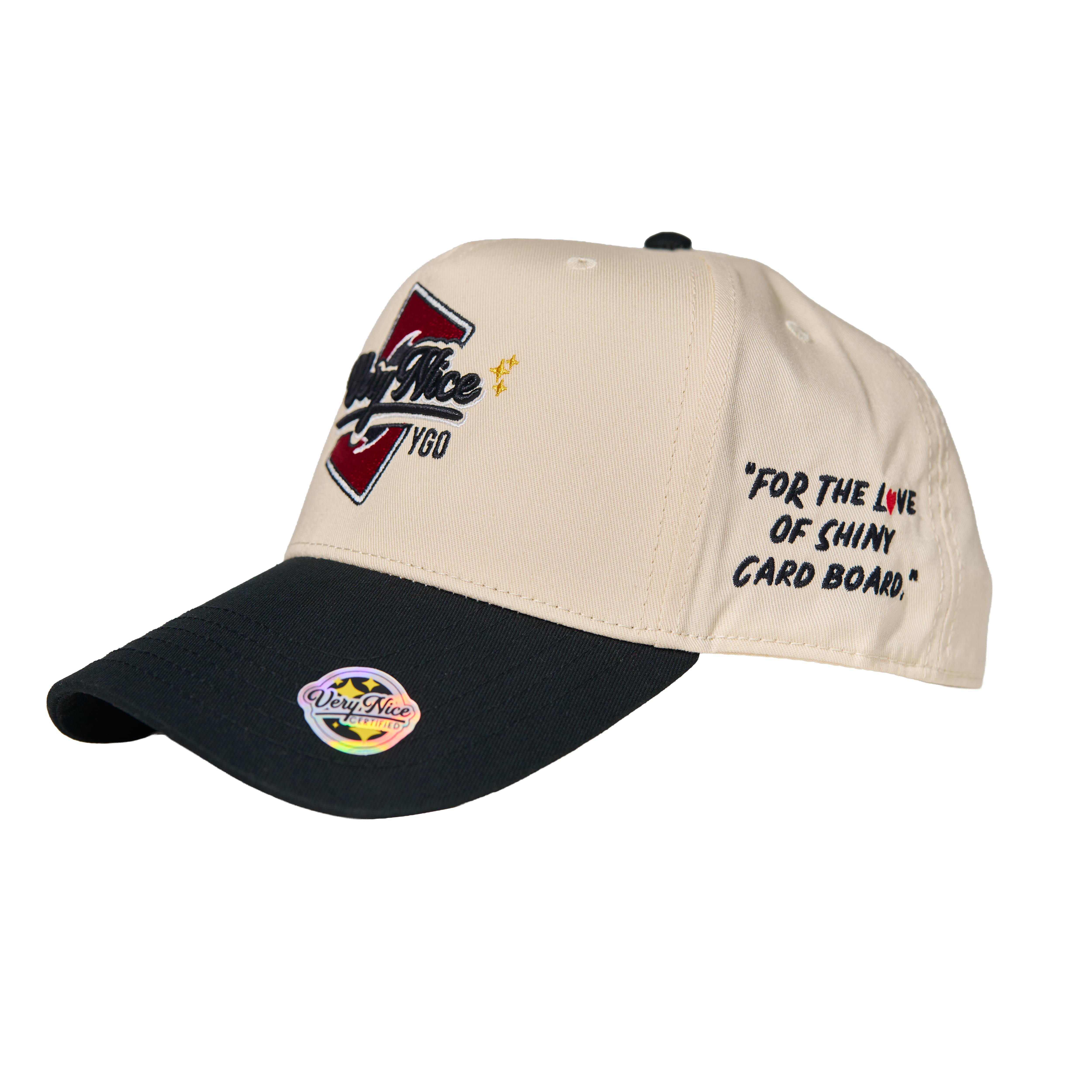 "VERYNICE YGO HAT" CREAM & BLACK