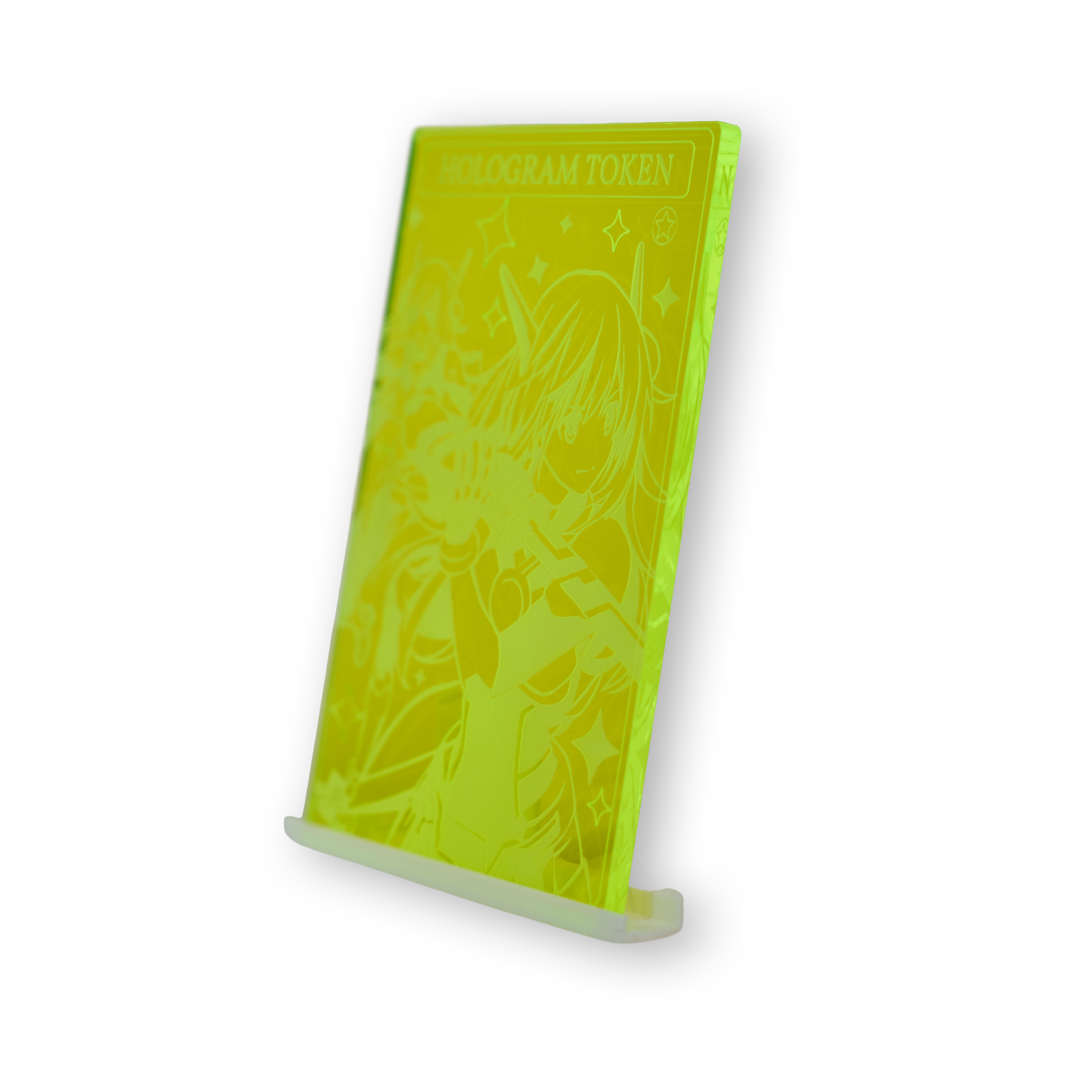 "HOLLOW TOKEN" ACRYLIC LASER ENGRAVED FIELD CENTER