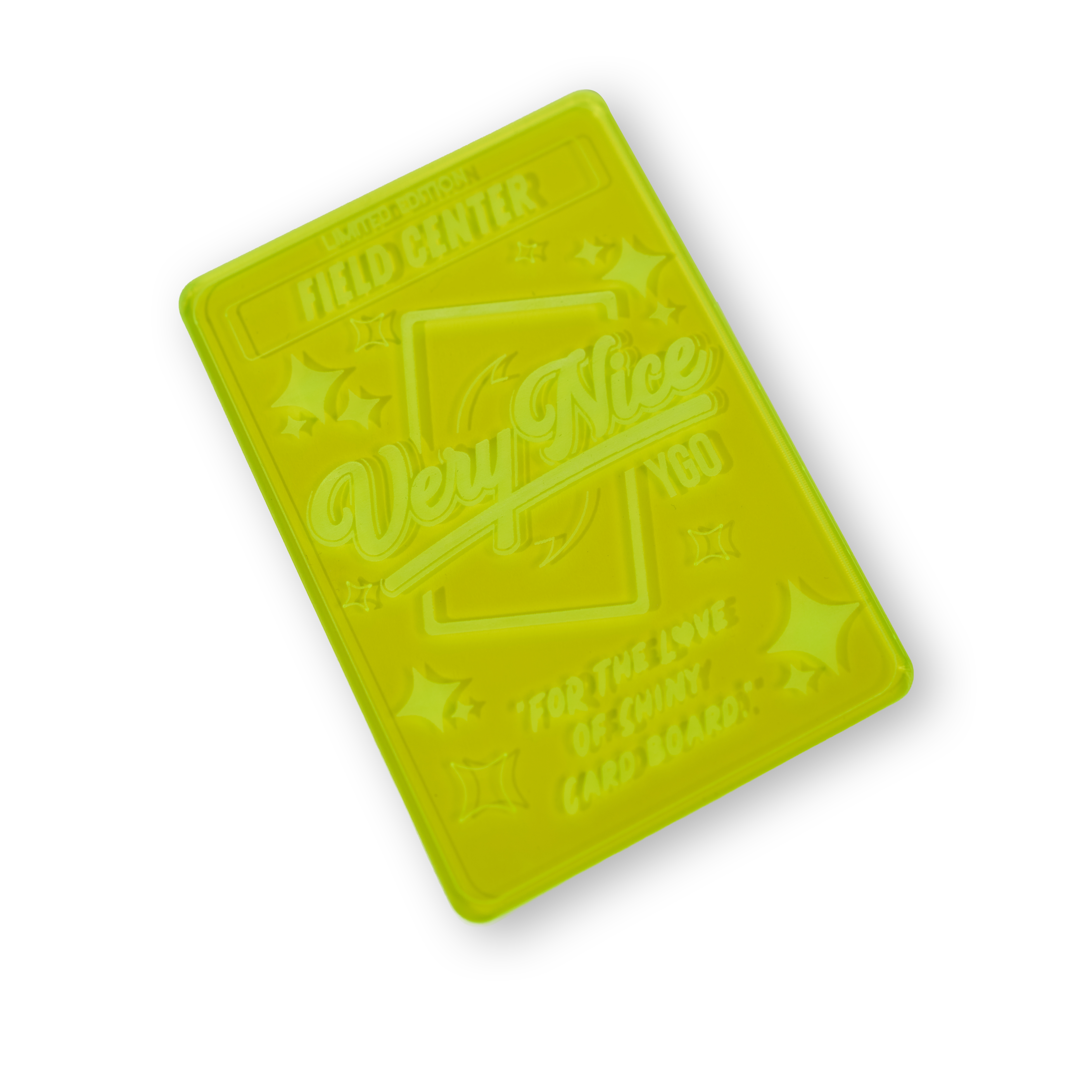 "NEON" ACRYLIC LASER ENGRAVED FIELD CENTER