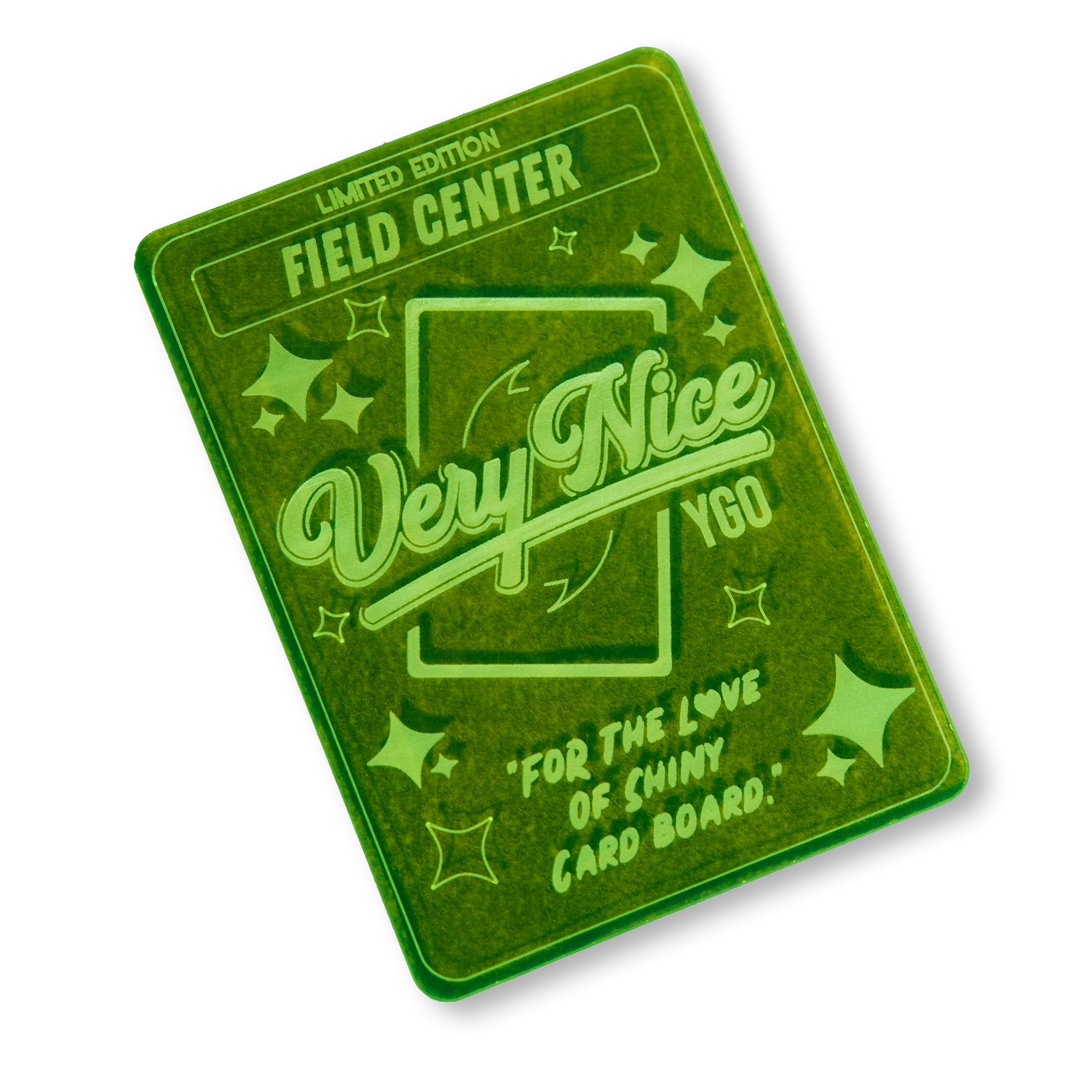 "NEON" ACRYLIC LASER ENGRAVED FIELD CENTER