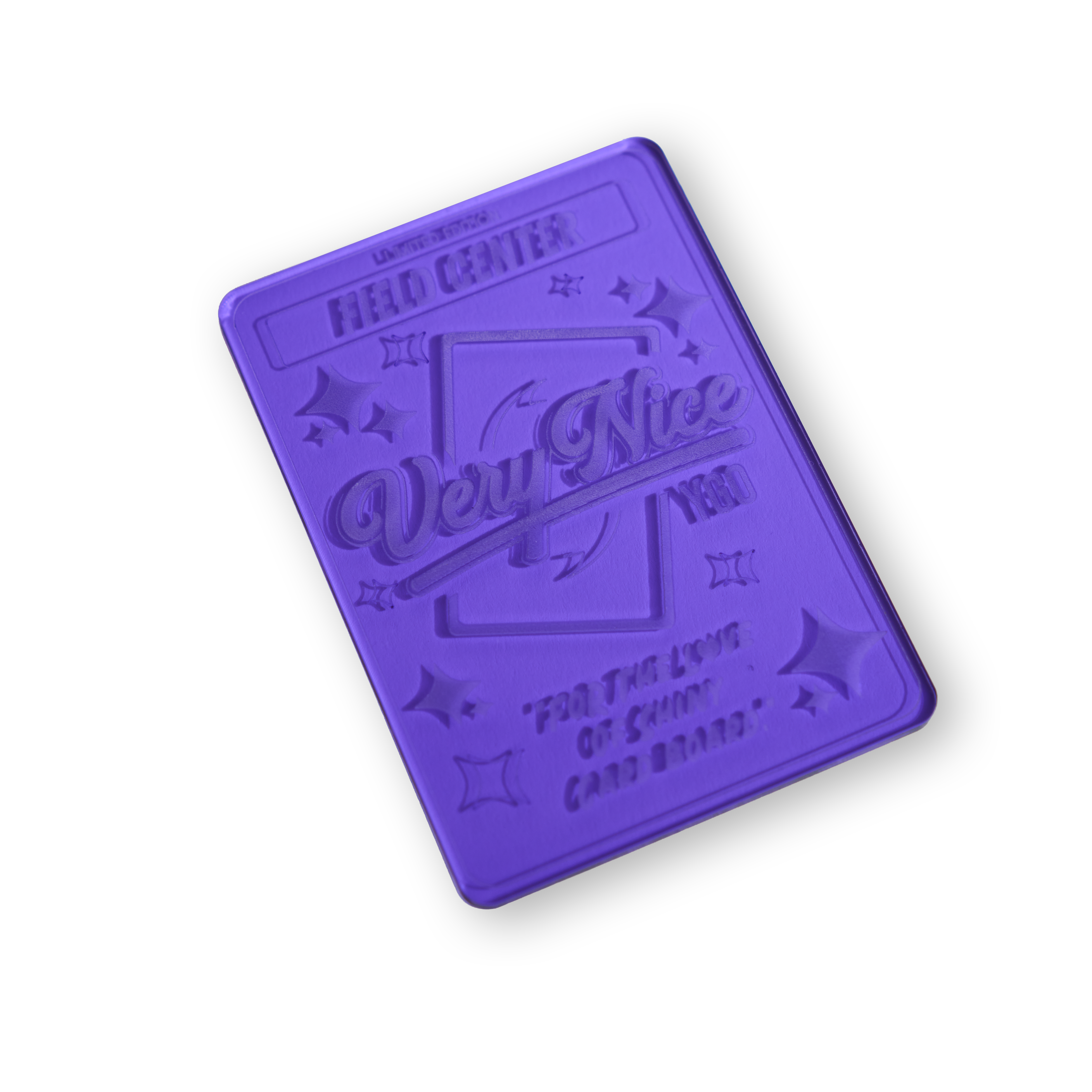 "PURPLE" ACRYLIC LASER ENGRAVED FIELD CENTER